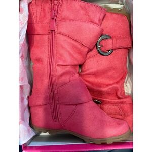 Link Kids Fuchsia Valley 11ka Boots Size 7 Side Zip Buckle Details